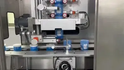 Túnel eléctrico de contracción para envases de hisopos