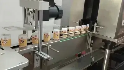 Túnel de contracción por vapor para vasos de yogur