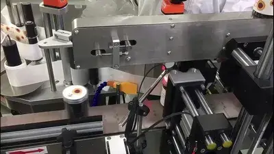 Etiquetadora para cuerpo y tapa de botellas