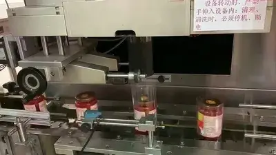 Aplicador de mangas termoencogibles para frascos de vidrio