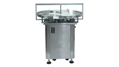 Mesa giratoria de alimentación de botellas
